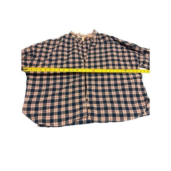 Pilcro Anthropologie size XL plaid floral tavi loose blouse - EUC - Picture 10 of 10